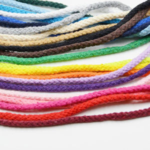2TRIDENTS Colorful Twisted Cotton Rope - Great for DIY Crafting Home Decor Custom Art - 5mm Thickness - 5m Length (Beige)
