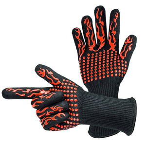2TRIDENTS Extreme Heat Resistant Cooking Gloves - Non Slip Cooking Gloves - Ideal Cooking Accessory for Kitchen