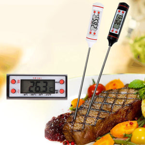 2TRIDENTS Meat Thermometer - Digital Instant Reading Thermometer for Grilling BBQ Smoker Food Cooking (Black)