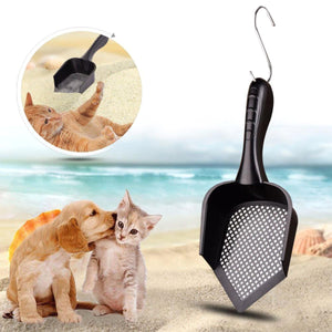 2TRIDENTS Cat Litter Scooper - Shovel for Sifting Kitty Cats Litter - Indoor Portable Durable Plastic Practical Cleaning (2)
