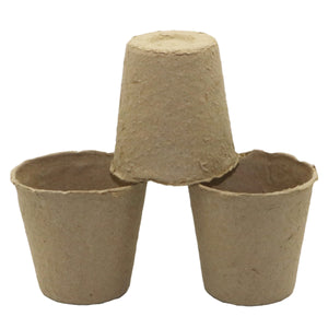 2TRIDENTS Pack of 30 Pcs Biodegradable Peat Pot for Seedlings for Beginner Seed Starters Eco-Friendly Enhance Aeration
