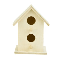 Load image into Gallery viewer, 2TRIDENTS Wooden Bird House - Long Lasting and Safe Entertainment Home for Birds - Ideal for Home Decor