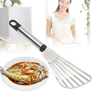 2TRIDENTS Stainless Steel Non Stick Thin Turner Spatula for Cooking Fish Baking Flipping Egg Cooking Improvement Tool