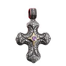 Load image into Gallery viewer, GUNGNEER Stainless Steel Christian Cross Pendant Jesus Jewelry Accessory For Men Women