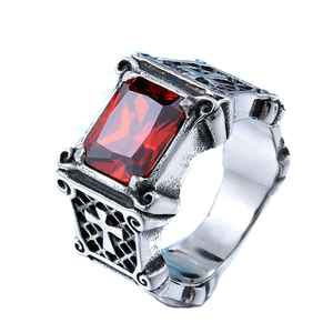 GUNGNEER Stainless Steel God Christ Ring Jesus Cross Jewelry Accessory Gift For Men