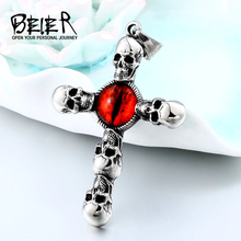 Load image into Gallery viewer, GUNGNEER Stainless Steel Christ Pendant Necklace Cross Jewelry Accessory For Men Women