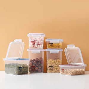 2TRIDENTS Set of 3 Pcs Airtight Food Containers with Lids - BPA Free Food Storage - Clear Plastic - Travel Friendly (Blue)