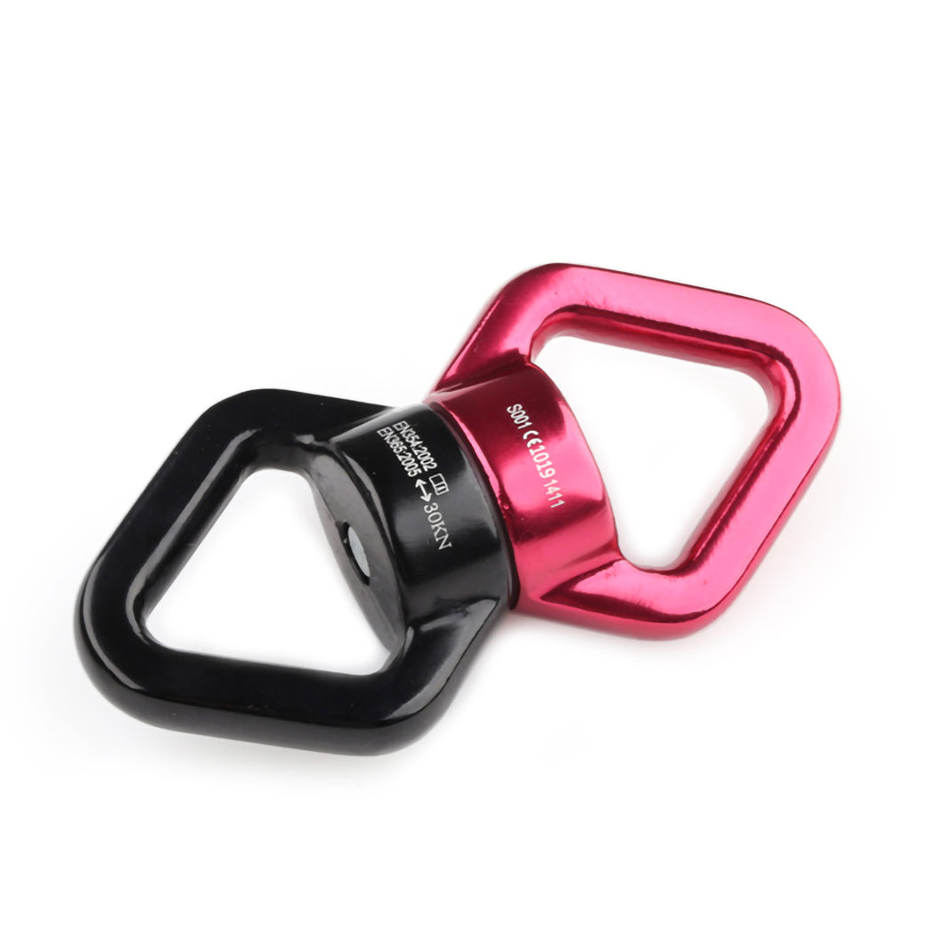 2TRIDENTS Outdoor Rock Climbing Swivel Connector Ring for Mountaineering, Rock Climbing, Outdoor Rescue, Aerial Work, Rappelling, Sports Top Hang Point and More