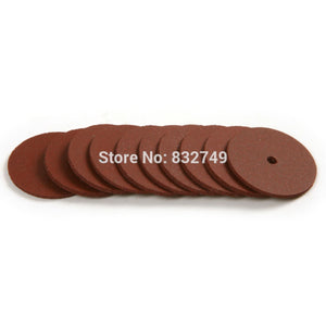 2TRIDENTS 30PCS Rough/Moderate Rough Grit Rubber Polishing Wheel For Grinding Or Polishing Of Steel Teeth, Steel Bracket, Jewelry And More (Brown)