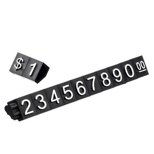 2TRIDENTS Price Tag Display Cube - Assembly Number Blocks Price Display Counter