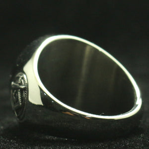 GUNGNEER Round Masonic Ring Multi-size Freemason Symbol Stainless Steel Jewelry For Men