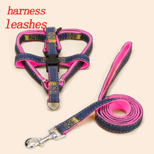 2TRIDENTS PU Leather Dog Halter Harnesses for Small Medium Cats Pets Chihuahua Poodle Shih Tzu (Black)