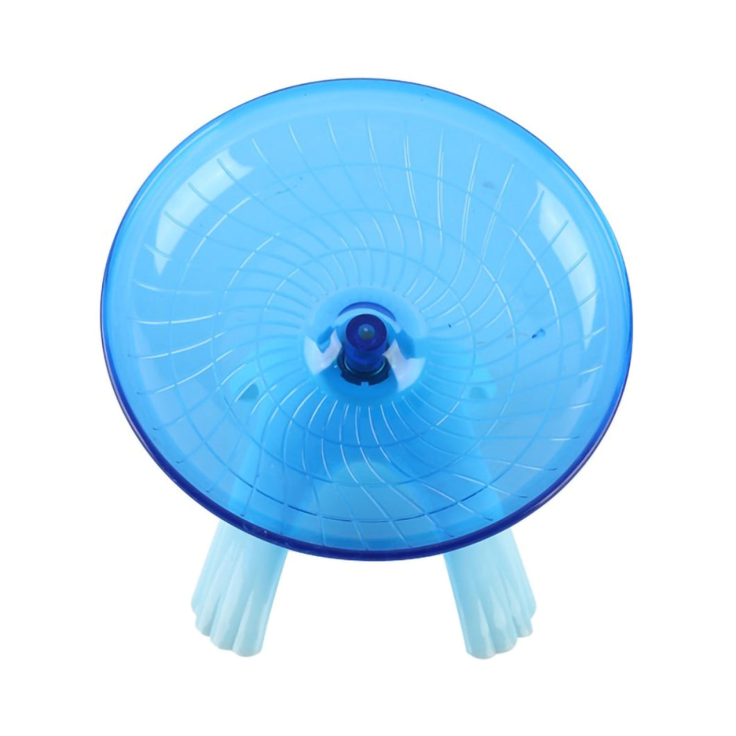 2TRIDENTS Rat Flying Exercise Wheel - Flying Saucer Exercise Wheel for Mouse, Chinchilla, Rat, Gerbil and Dwarf Hamster (Blue)