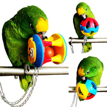 Load image into Gallery viewer, 2TRIDENTS Colorful Parrot Ball Toy Chewing Biting Toy for Birds Hanging Toy Cage Decor Entertainment for Pet (1)