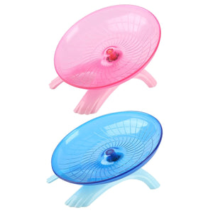 2TRIDENTS Rat Flying Exercise Wheel - Flying Saucer Exercise Wheel for Mouse, Chinchilla, Rat, Gerbil and Dwarf Hamster (Blue)