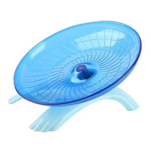 2TRIDENTS Rat Flying Exercise Wheel - Flying Saucer Exercise Wheel for Mouse, Chinchilla, Rat, Gerbil and Dwarf Hamster (Blue)