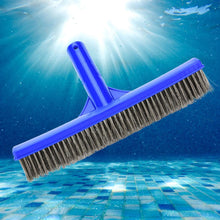 Load image into Gallery viewer, 2TRIDENTS Wire Pool Brush Cleaner Perfect for Concrete Swimming Pool Walkways Floor Table Anti Dust Brush