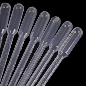 2TRIDENTS 3ml Plastic Transfer Pipettes - Essential Oil Dropper for Lab and Makeup - No More Breakage
