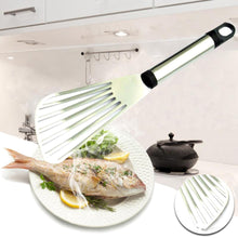 Load image into Gallery viewer, 2TRIDENTS Stainless Steel Non Stick Thin Turner Spatula for Cooking Fish Baking Flipping Egg Cooking Improvement Tool