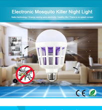 Load image into Gallery viewer, 2TRIDENTS Non Toxic Bug Zapper Ordorless Light Bulb UV LED Electronic Insect Killer Outdoor and Indoor