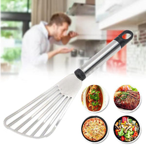 2TRIDENTS Stainless Steel Non Stick Thin Turner Spatula for Cooking Fish Baking Flipping Egg Cooking Improvement Tool
