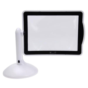 2TRIDENTS 3X LED Screen Page Magnifying 5.91x5.31x8.66inches Loupe Magnifier Glass Reading