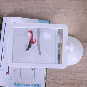 2TRIDENTS 3X LED Screen Page Magnifying 5.91x5.31x8.66inches Loupe Magnifier Glass Reading
