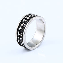 Load image into Gallery viewer, ENXICO Rune Circle Ring ? 316L Stainless Steel ? Norse Scandinavian Viking Jewelry