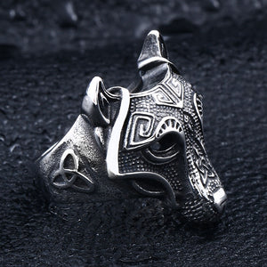 ENXICO Fenrir Wolf Head Ring ? 316L Stainless Steel ? Norse Scandinavian Viking Jewelry (10)