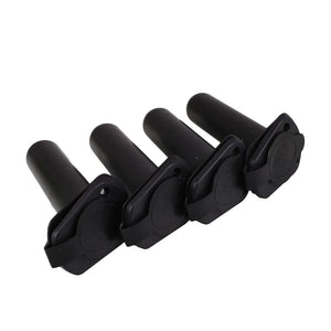 2TRIDENTS Set of 4 Professional Pole Spring Bracket Fishing Rod Rest - Outdoor Sports Fishing Accessories