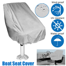 Load image into Gallery viewer, 2TRIDENTS Single Boat Seat Cover with Adjustable Cord End for Easy Use - Weather Resistant - Non Scratch Protection