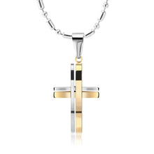 Load image into Gallery viewer, GUNGNEER Stainless Steel Cross Necklace Christian Pendant Jewelry Accessory For Men Women