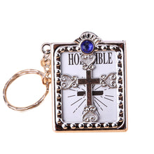Load image into Gallery viewer, GUNGNEER Mini Bible Keychain God Cross Christian Jewelry Accessory Gift For Men Women
