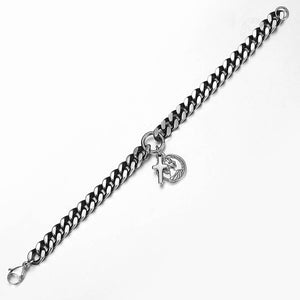 GUNGNEER Stainless Steel Jesus Cross Pendant Necklace Chain Bracelet Christian Jewelry Set