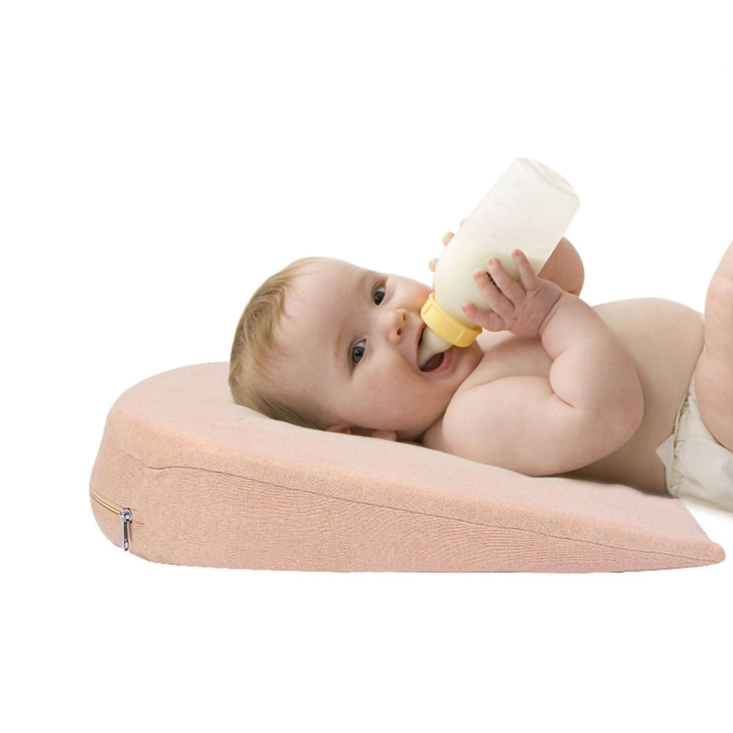 2TRIDENTS Baby Bassinet Wedge - Adjustable Cushion Supports Healthy Sleep and Eating with Carrying Case
