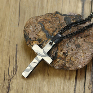 GUNGNEER Army Soldier Cross Necklace Christ Pendant Jewelry Accessory Outfit For Men Women