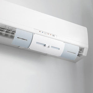 2TRIDENTS Adjustable Air Conditioner Deflector Foldable Air Conditioner Deflector Confinement (Black)