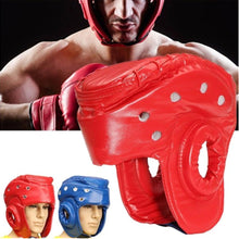 Load image into Gallery viewer, 2TRIDENTS Boxing Helmet - Training Protector Guard for Fight, Muay Thai, Boxeo, MMA, Taekwondo and Other Sports (L, Blue)