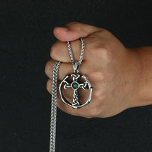 Load image into Gallery viewer, GUNGNEER Stainless Steel Irish Celtic Cross Pendant Necklace Jewelry Accessories Men Women