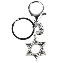 Load image into Gallery viewer, GUNGNEER Jewish Menorah David Star Keychain Israel Jewelry Accessory Gift For Men Women