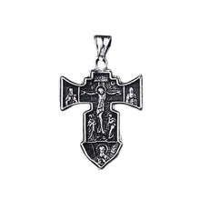 Load image into Gallery viewer, GUNGNEER Stainless Steel Christ Cross Pendant Necklace Jesus Chain Jewelry For Men Women