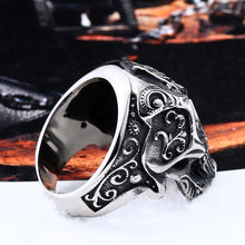 Load image into Gallery viewer, GUNGNEER Freemason Masonic Ring For Men Stainless Steel Skull Necklace Jewelry Set