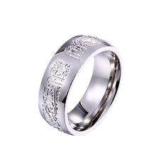 Load image into Gallery viewer, GUNGNEER Quran Allah Muslim Ring Stainless Steel Islamic Jewelry Accessory For Men