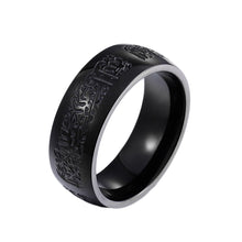 Load image into Gallery viewer, GUNGNEER Quran Allah Muslim Ring Stainless Steel Islamic Jewelry Accessory For Men