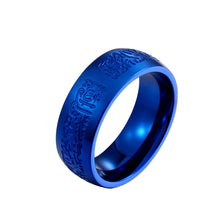 Load image into Gallery viewer, GUNGNEER Quran Allah Muslim Ring Stainless Steel Islamic Jewelry Accessory For Men