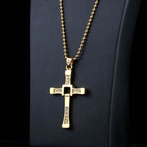 GUNGNEER Christian Cross Necklace God Jesus Chain Jewelry Accessory Gift For Men Women