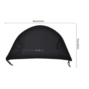 2TRIDENTS Baby Anti-UV Cloth Stroller Cover Windproof Rainproof Sun Protection Umbrella Universal Accessories (Black)