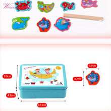 Load image into Gallery viewer, 2TRIDENTS Baby Safe Funny Educational Toy Box Fishing Wooden Game Gift for Girl Boy Kids