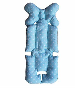 2TRIDENTS Baby Body Support Insert for Car Seat and Stroller, Adjustable Teal Fractal (Blue)