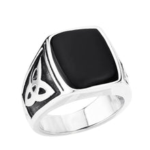 Load image into Gallery viewer, GUNGNEER Celtic Knot Triquetra Stainless Steel Ring Amulet Jewelry Accessories for Men Women